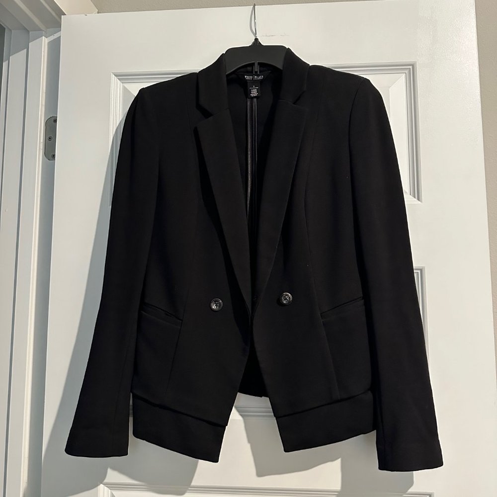 WHBM Black Blazer Size 2